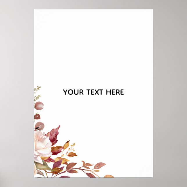 Create Your Own Floral Poster (Front)