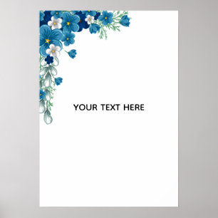Create Your Own Floral Poster