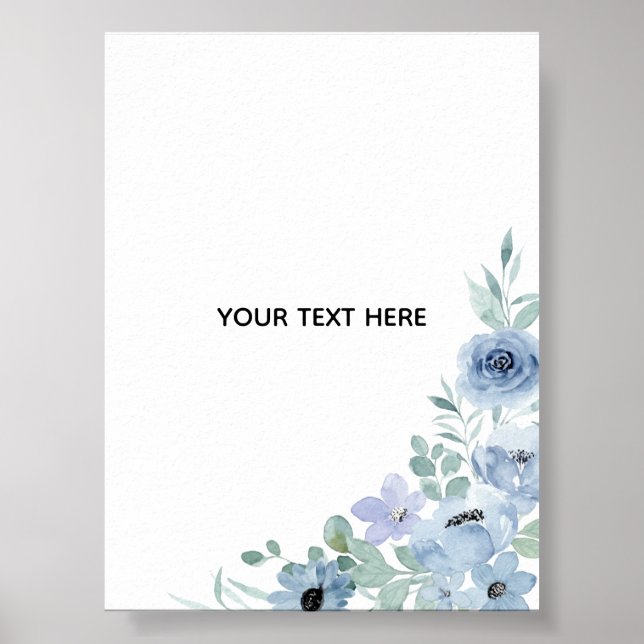 Create Your Own Floral  Poster (Front)