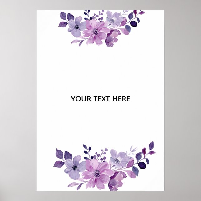 Create Your Own Floral Poster (Front)