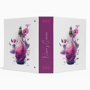 Create Your Own Floral Potion Bottle Binder