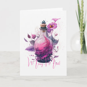 Create Your Own Floral Potion Bottle Card