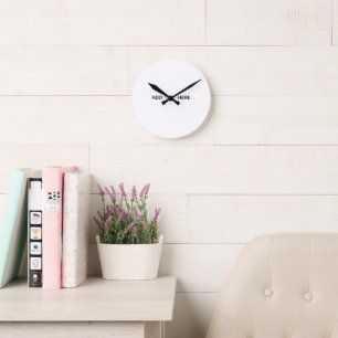 Create Your Own Floral  Round Clock