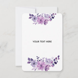 Create Your Own Floral RSVP Card