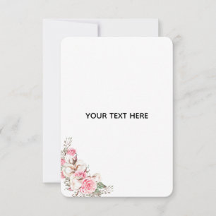 Create Your Own Floral RSVP Card