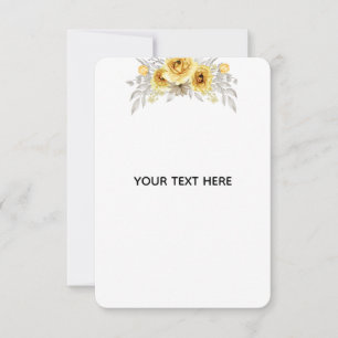Create Your Own Floral RSVP Card
