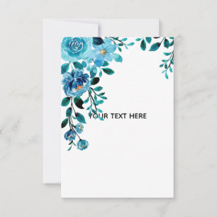 Create Your Own Floral RSVP Card