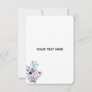 Create Your Own Floral RSVP Card