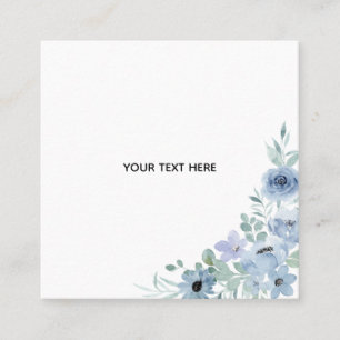 Create Your Own Floral Square Business Card