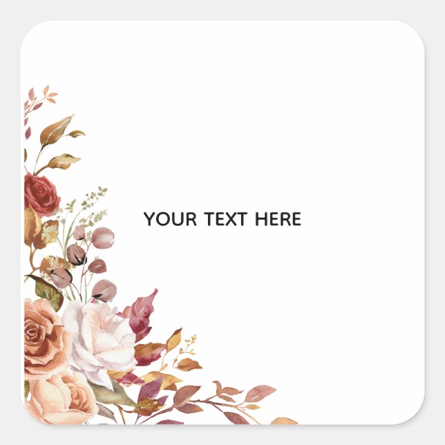 Create Your Own Floral Sticker (Front)