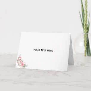 Create Your Own Floral Thank You Card