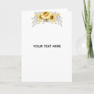 Create Your Own Floral Thank You Card