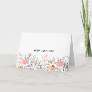 Create Your Own Floral Thank You Card