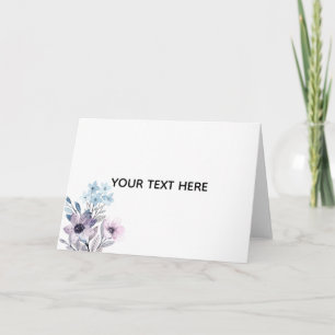 Create Your Own Floral Thank You Card