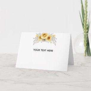 Create Your Own Floral Thank You Card