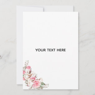Create Your Own Floral Thank You Card