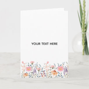 Create Your Own Floral Thank You Card