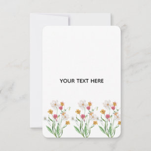 Create Your Own Floral Thank You Card