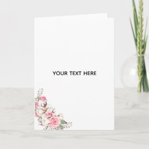 Create Your Own Floral Thank You Card