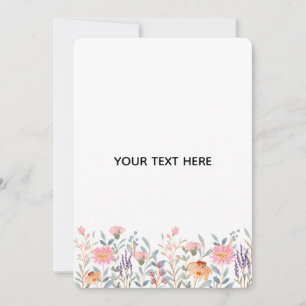 Create Your Own Floral Thank You Card