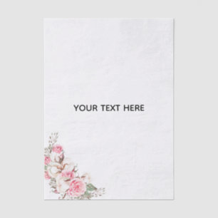 Create Your Own Floral Tissue Paper