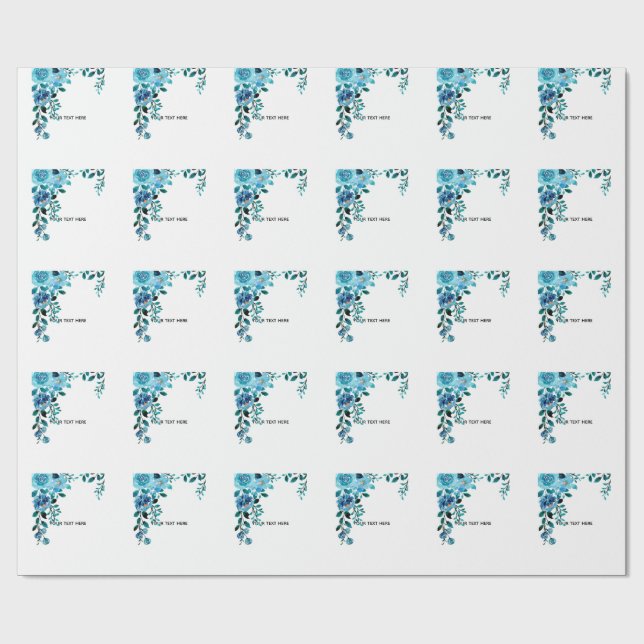 Create Your Own Floral Wrapping Paper (Flat)