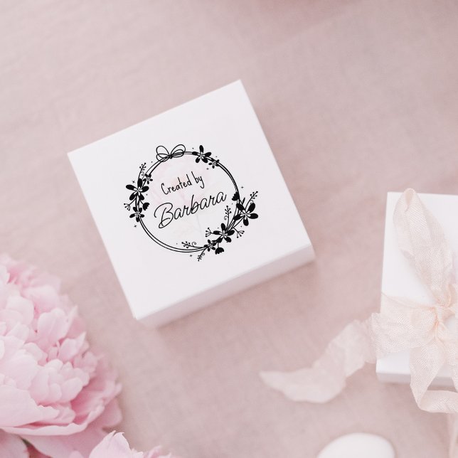 Create Your Own Flower Logo  Rubber Stamp (Creator Uploaded)