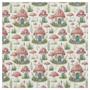 Create Your Own Fly Agaric Fairy Homes Fabric