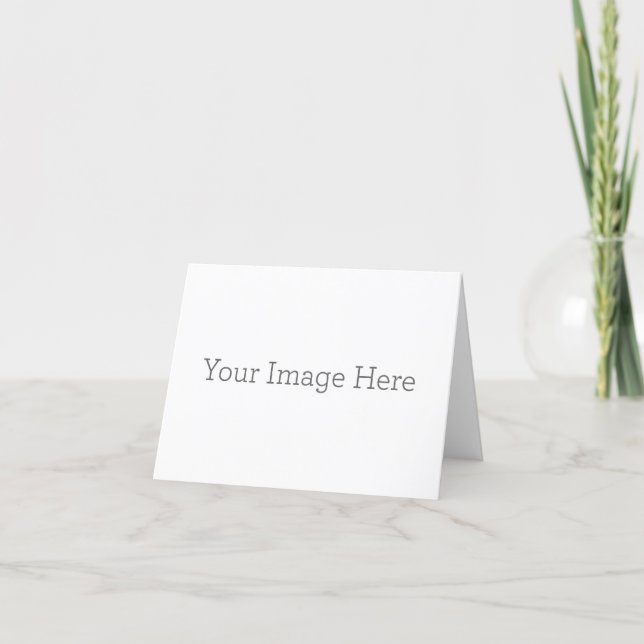Small, 10.2 cm x 14.2 cm Folded Thank You Card (Front)