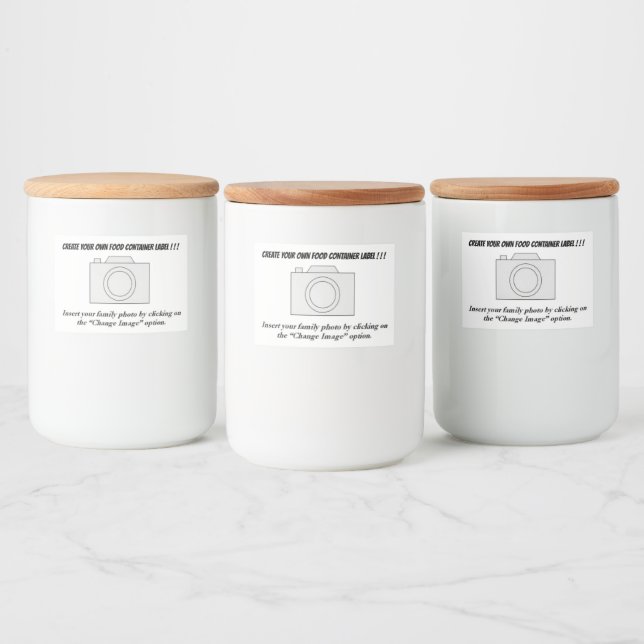 CREATE YOUR OWN! FOOD CONTAINER LABEL (Bottles)