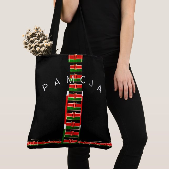Create Your Own Foreign Kenya Pamoja Tote Bag (Close Up)