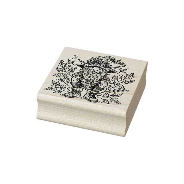 Create Your Own Forest Gnome Wizard Rubber Stamp (Stamp)