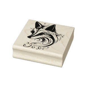 Create Your Own Fox Spirit Totem Animal Profile Rubber Stamp