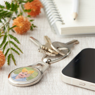 Create Your Own Frameless Kids Children Baby Photo Keychain