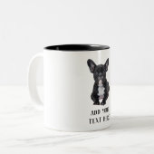 Create Your Own French Bulldog  Two-Tone Coffee Mug (Front Left)