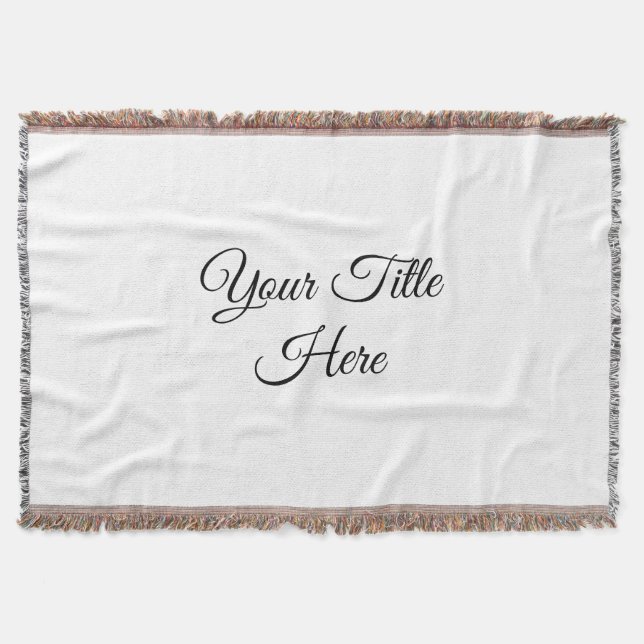 Create your own - Fringe Blanket (Front)