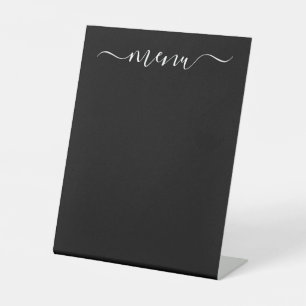 Create Your Own Fully Customized Black Pedestal Sign