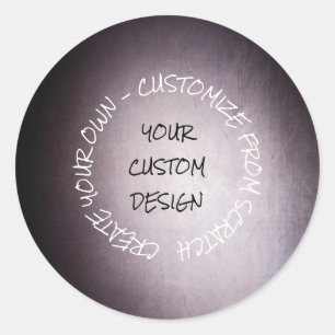 Create Your Own Fully Customized Classic Round Sticker