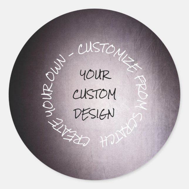Create Your Own Fully Customized Classic Round Sticker (Front)