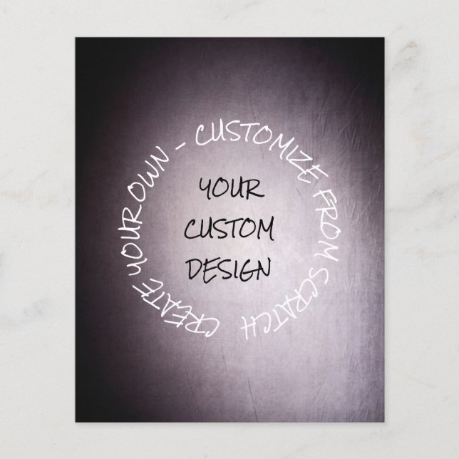 Create Your Own Fully Customized Flyer (Front)