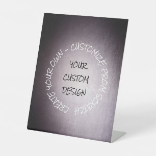 Create Your Own Fully Customized Pedestal Sign