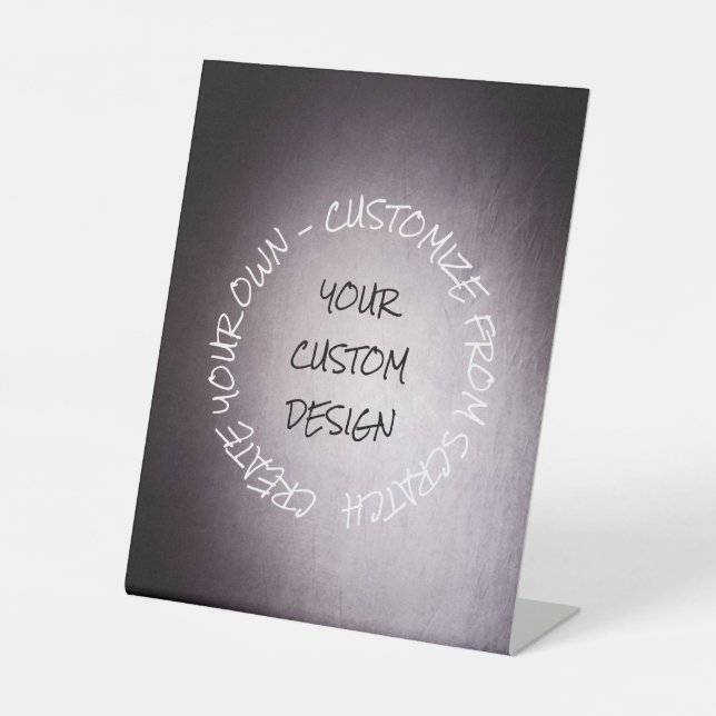 Create Your Own Fully Customized Pedestal Sign (Front)