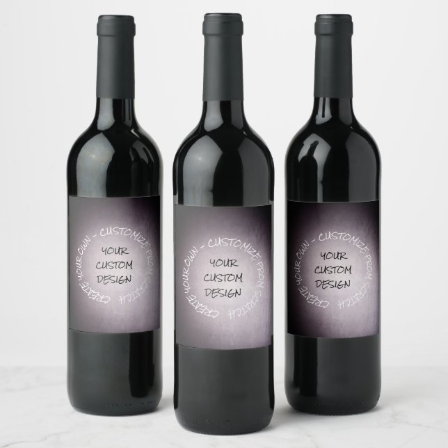 Create Your Own Fully Customized Wine Label (Bottles)