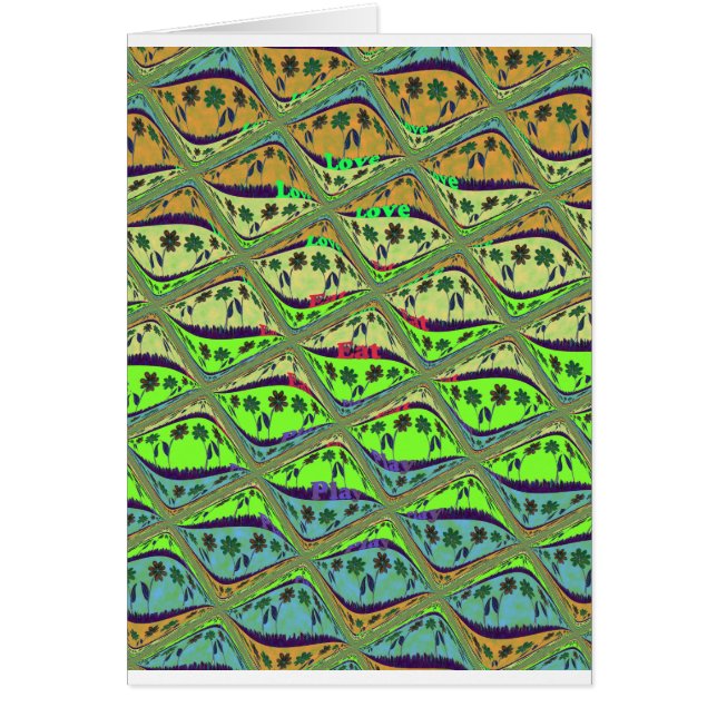 Create Your Own Fun Retro Lovely Floral Island  (Front)