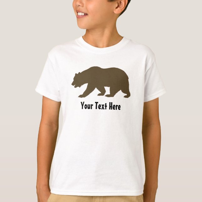 Create Your Own Funny Bear Name T-Shirt (Front)