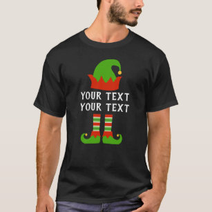 Create Your Own Funny Christmas Elf T-Shirt