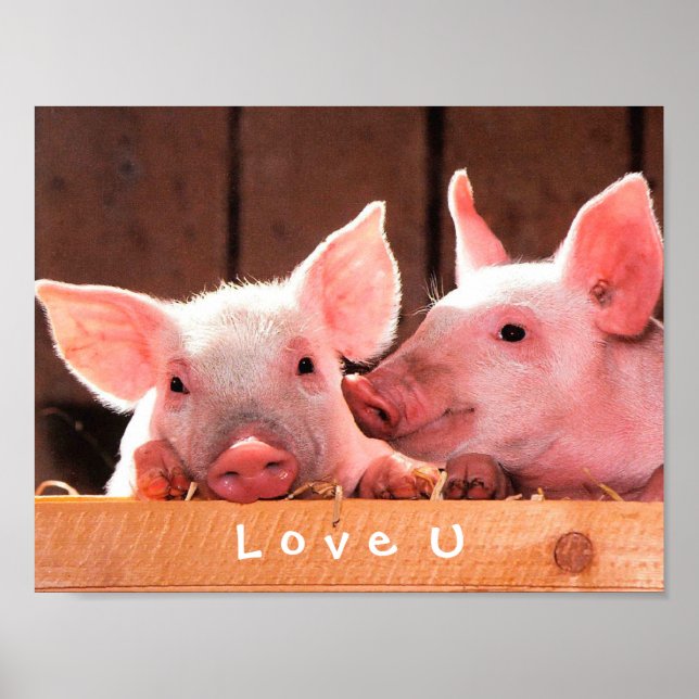 Create Your Own Funny Photo Love You Custom Poster (Front)