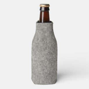 Create your own Furry grey fabric Bottle Cooler