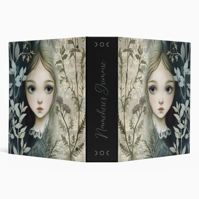 Create Your Own Garden Maiden Floral Botanical Binder (Background)