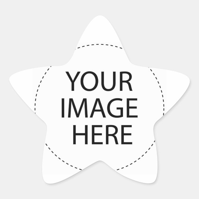 ♪♫♪ Create Your Own Gifts ~ Customize Blank Star Sticker (Front)